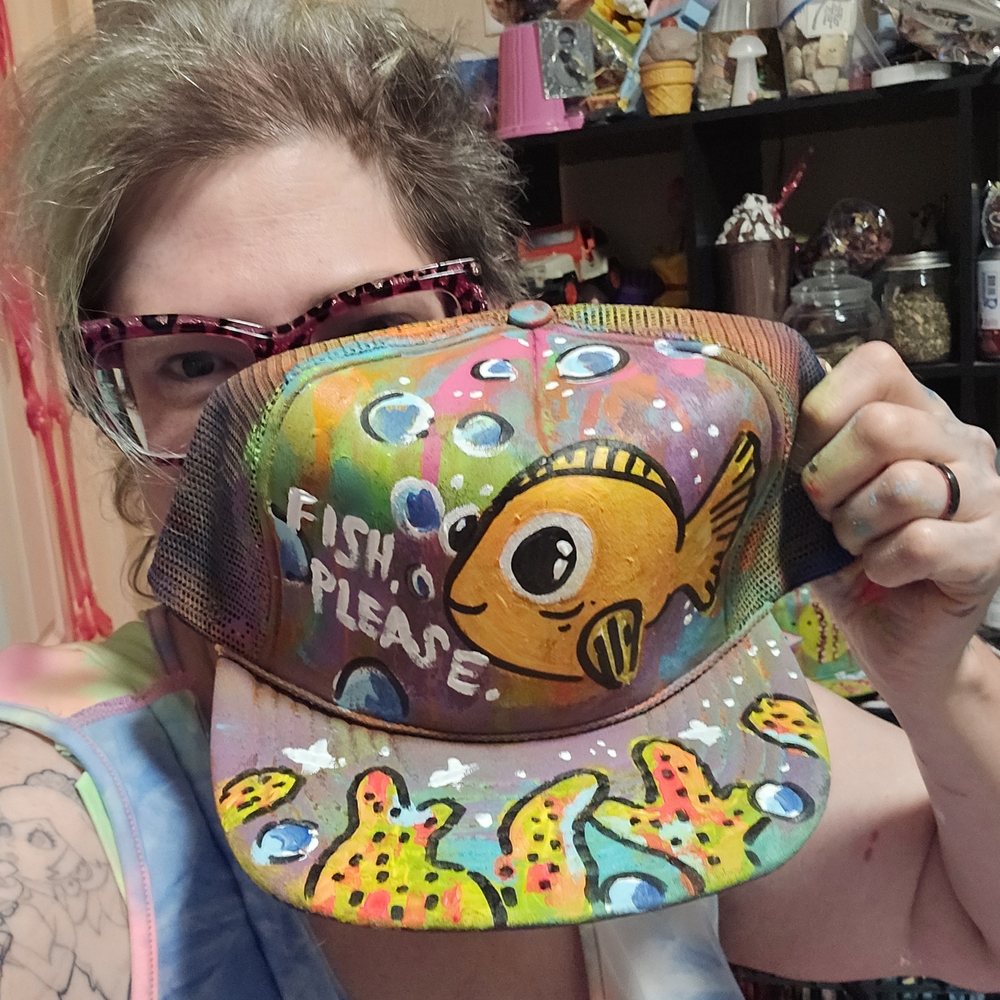 Colorful Fish-Themed Cap